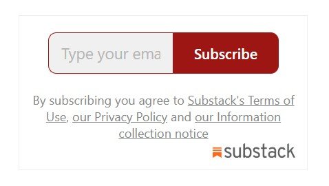 Substack subscribe button