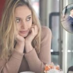 A young woman sitting quietly, and thinking about a young man who just left her in a restaurant - What does real attraction feel like